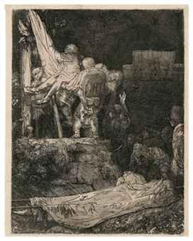 The Descent from the Cross by Torchlight (B., Holl. 83; H. 280) by Attributed to Rembrandt Harmensz van Rijn