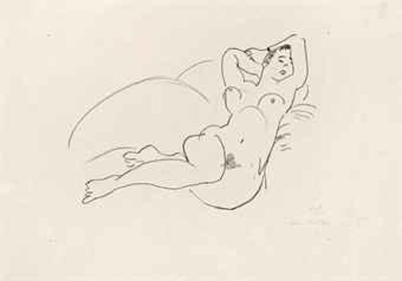 Nu couché, les bras levés (Duthuit-Matisse 493) by Henri Matisse