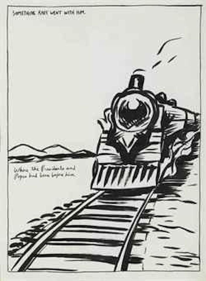 Something Rare Went with Him by Raymond Pettibon