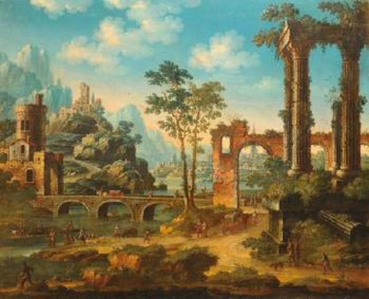 Paesaggio gluviale con ruderi by Paul Bril
