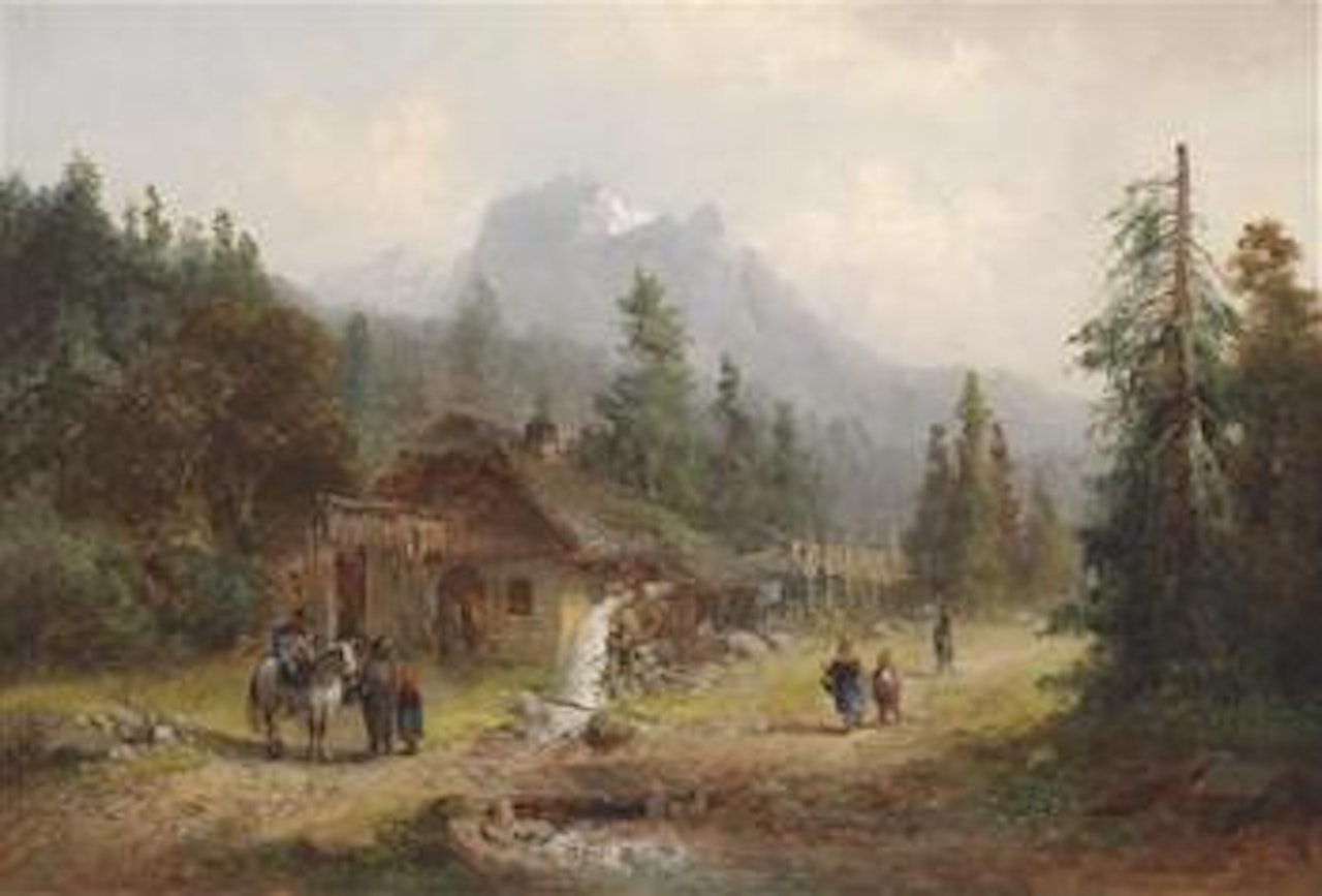 Watermill near Kufstein in Tyrol by Anton Doll