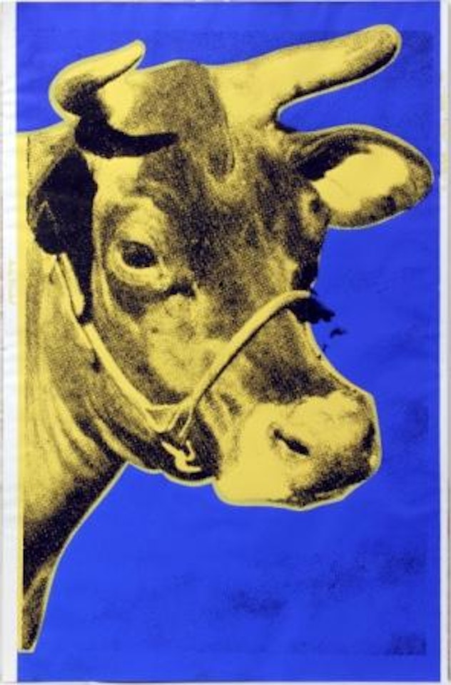 Yellow cow by Andy Warhol