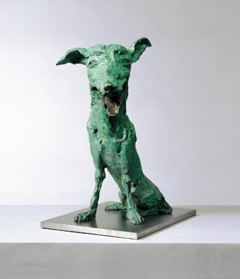 Smiling dog by Zhou Chunya