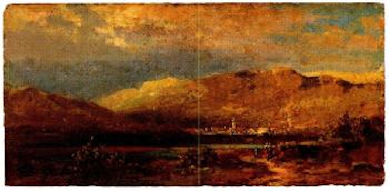Abendlandschaft im Inntal by Carl Spitzweg
