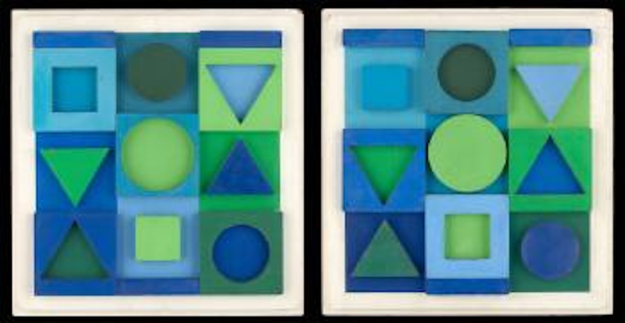 Zaphir positif. Zaphir négatif by Victor Vasarely