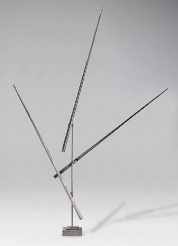 Three Lines Up Contrapuntal by George Rickey