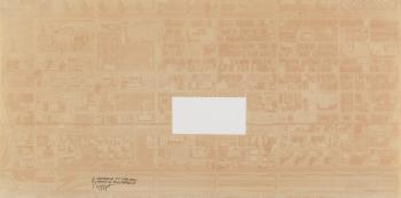 Rectangle Of Chicago Without a Rectangle by Sol LeWitt