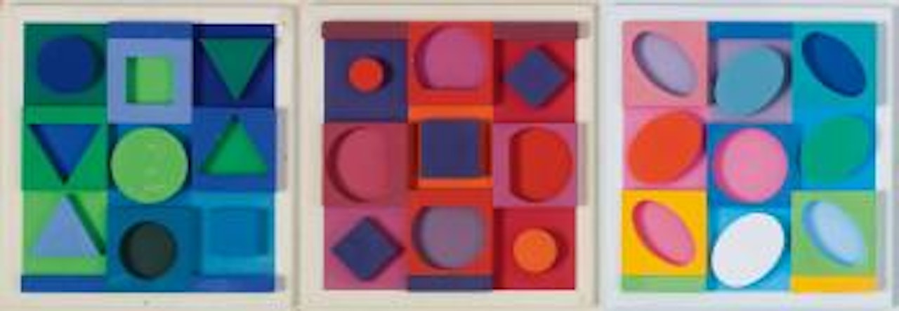 Zaphir Positif, Saphir Positif And Sellem Négatif; Three Works by Victor Vasarely