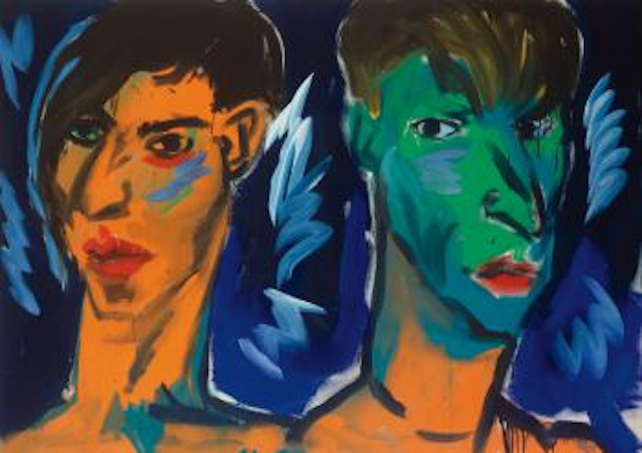 The Idiots (Claus And Rainer) by Rainer Fetting