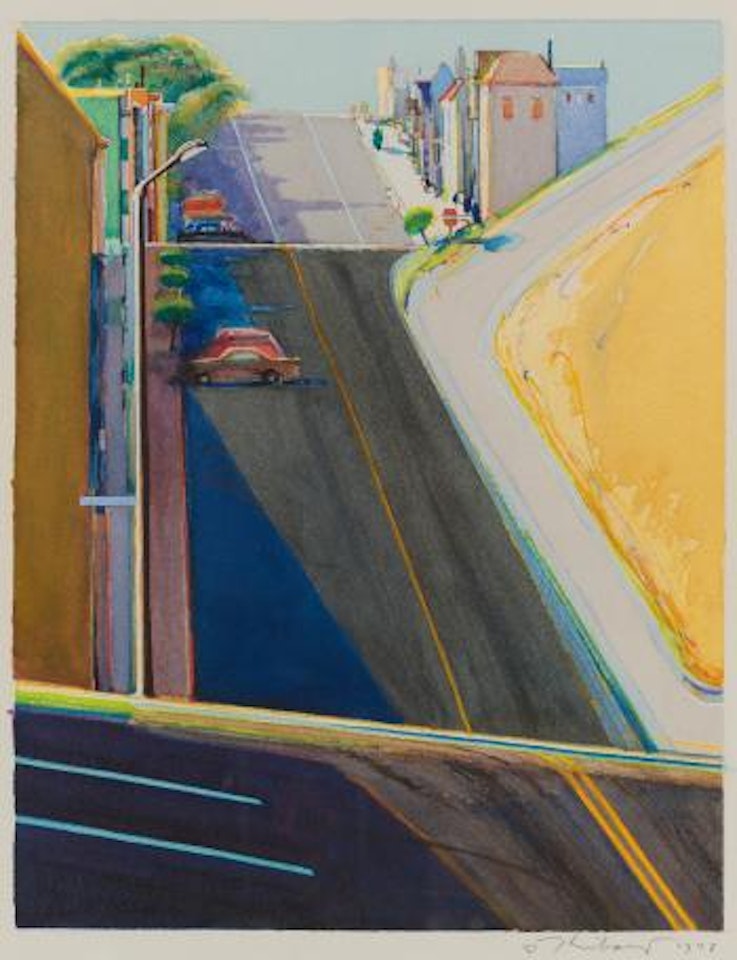 Untitled (Street Scene) by Wayne Thiebaud