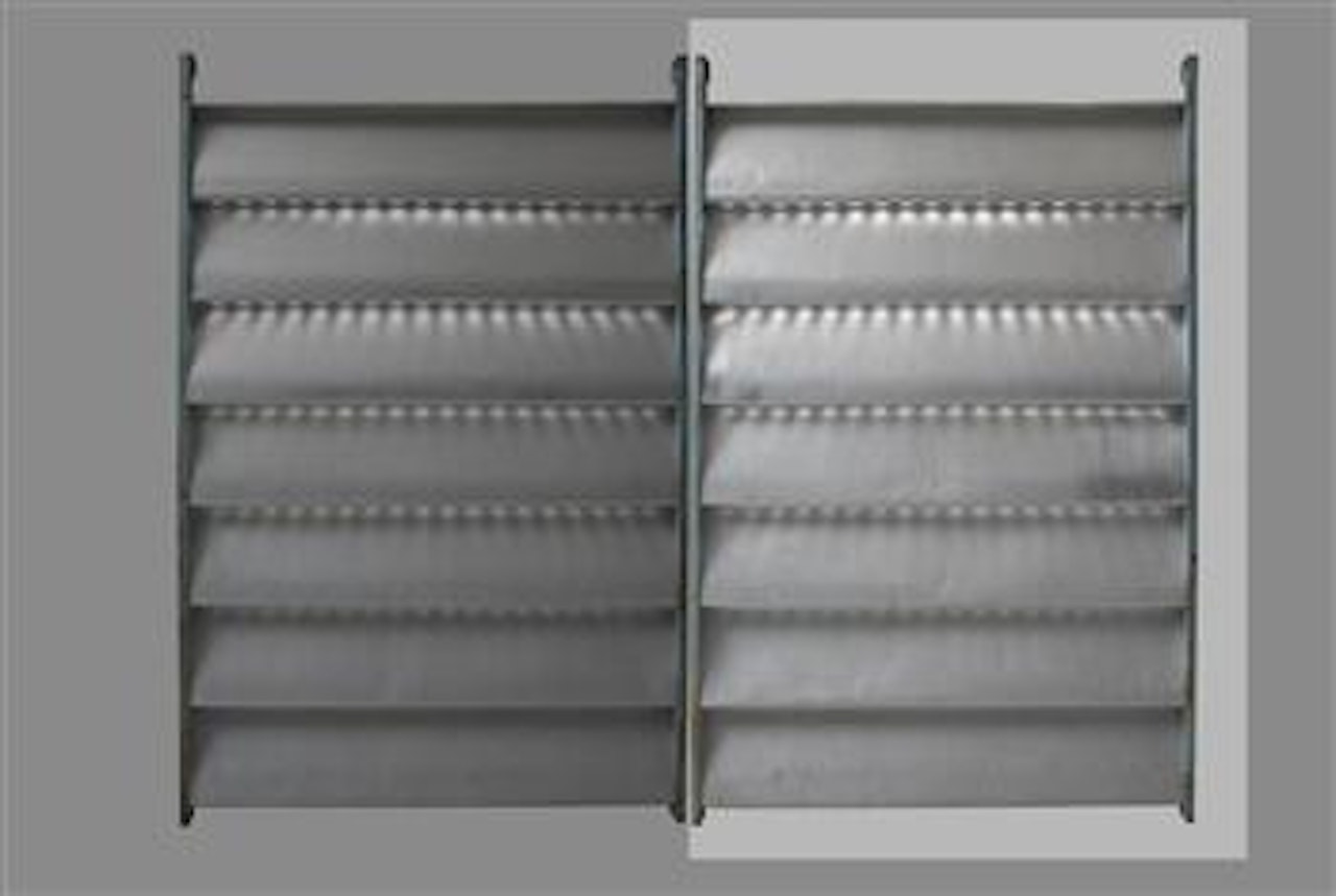 Undulating sun shutters by Jean Prouvé