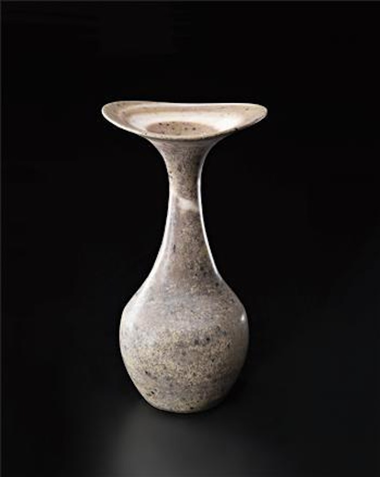Large vase with flaring lip by Lucie Rie