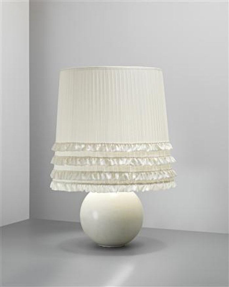 Unique table lamp by Jean Besnard by Emile-Jacques Ruhlmann