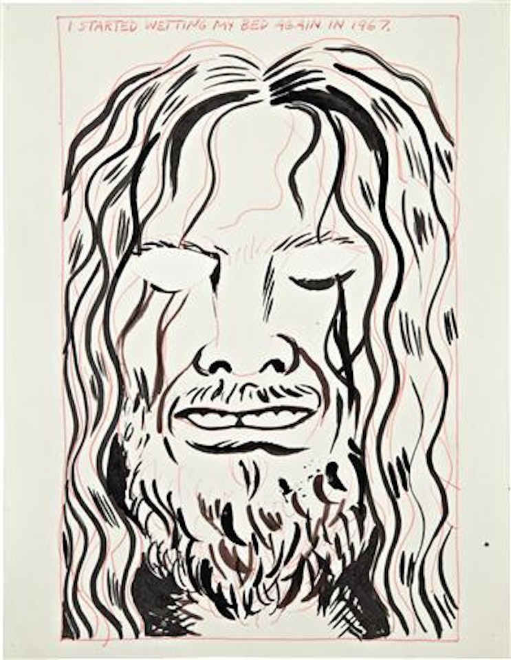 Untitled (I started wetting...) by Raymond Pettibon