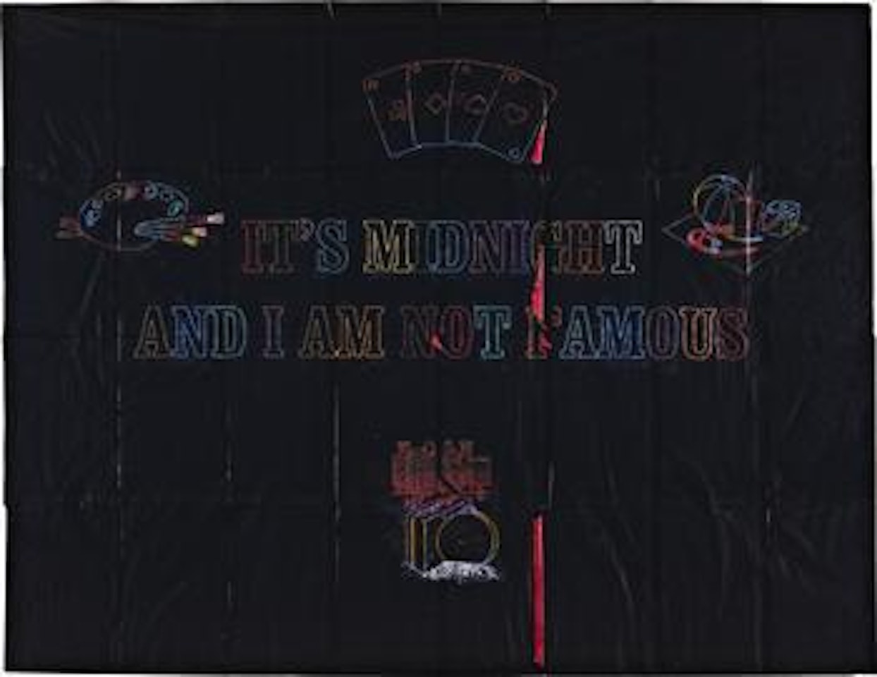 Untitled (It's Twelve O'Clock and I Am Not Famous) by Friedrich Kunath