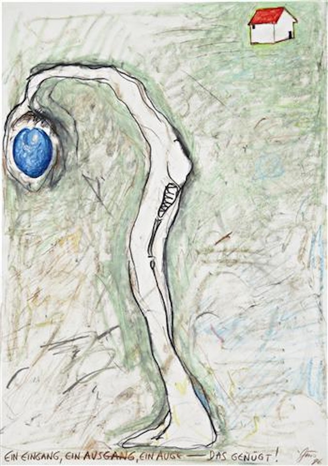 Ein Eingang, ein Ausgang, ain Auge - das genügt! (One entrance, one exit, one eye - that's enough!) by Gunter Brus