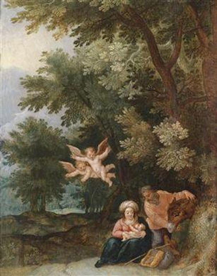 Rest on the flight to Egypt by Jan Brueghel the Younger