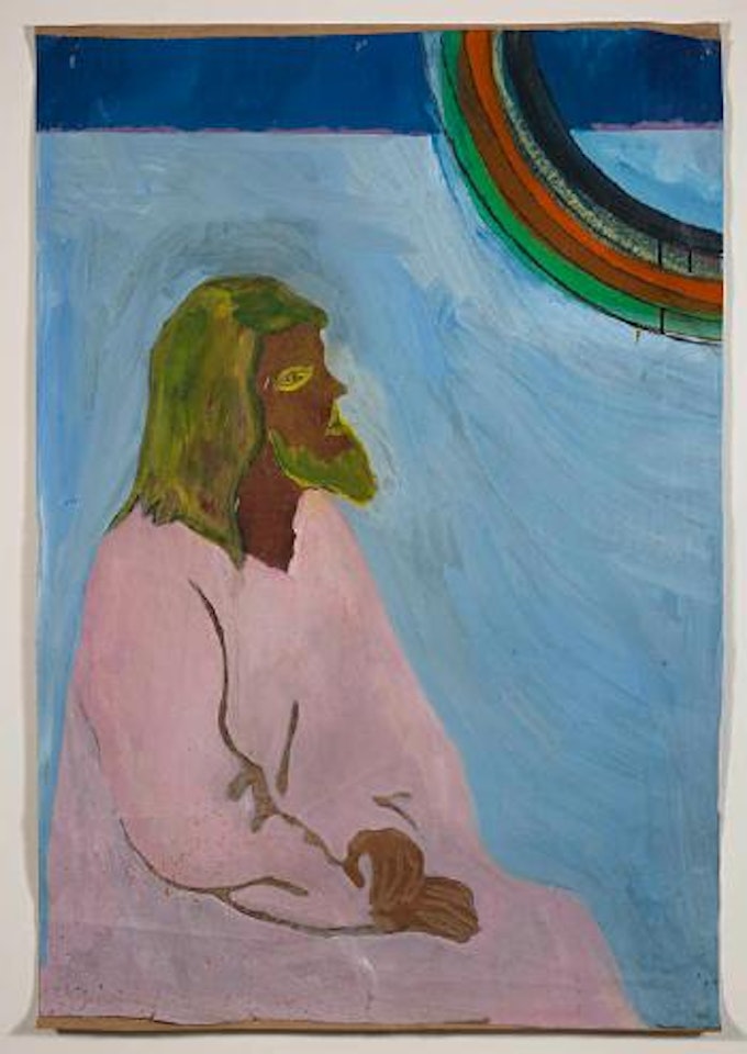 Purple Jesus (black rainbow) by Peter Doig
