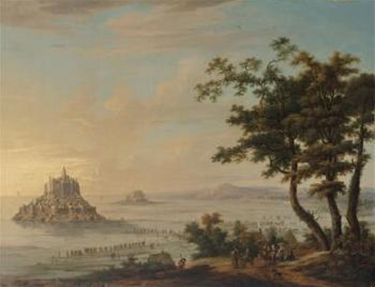 Mont St. Michel on the Normandy coast by French School
