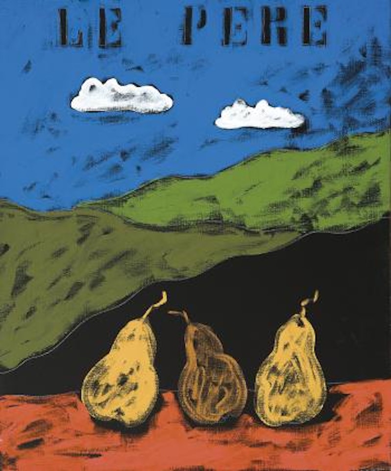 Le pere (pears) by Tano Festa