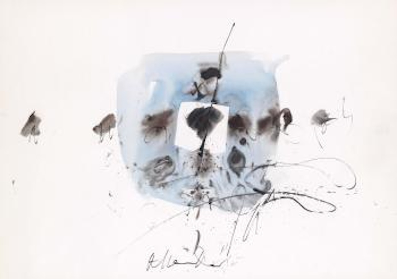 Signal in blauer insel by Hans Staudacher