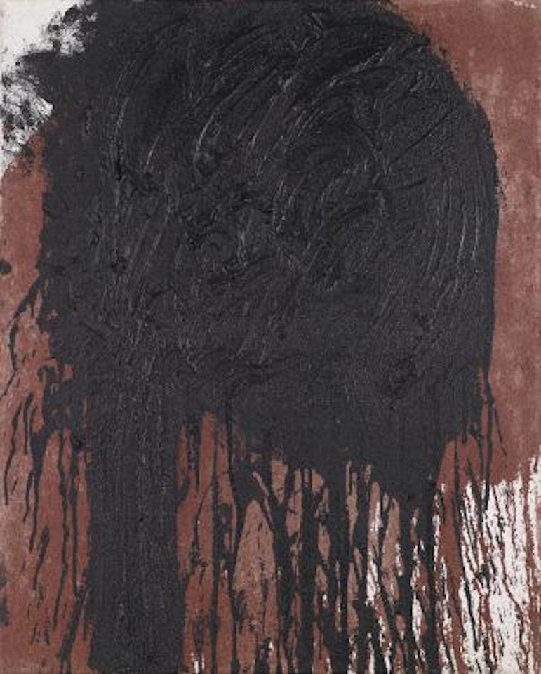 Action painting with impasto painting by Hermann Nitsch