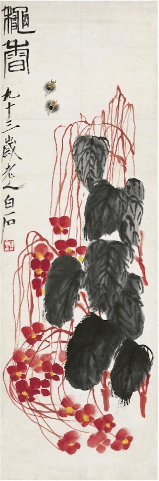 Autumn flowers by Qi Baishi