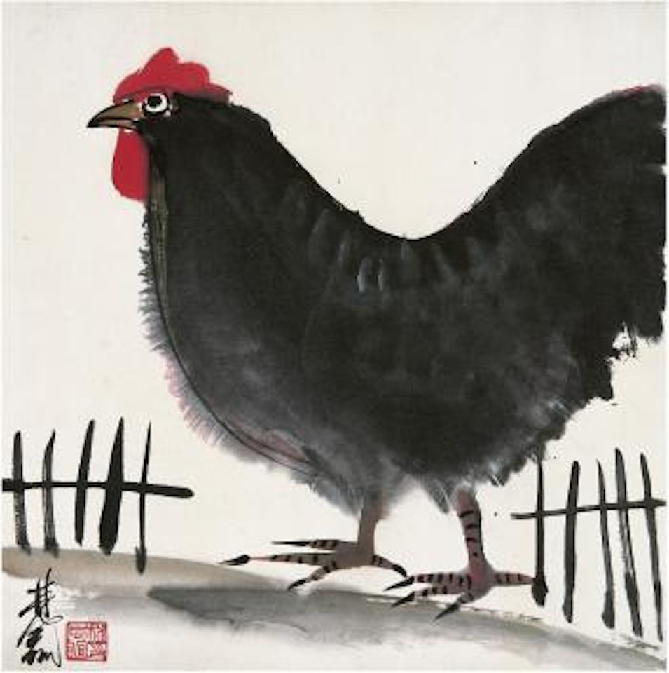 Cock by Lin Fengmian