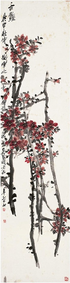 Autumn flowers by Wu Changshuo