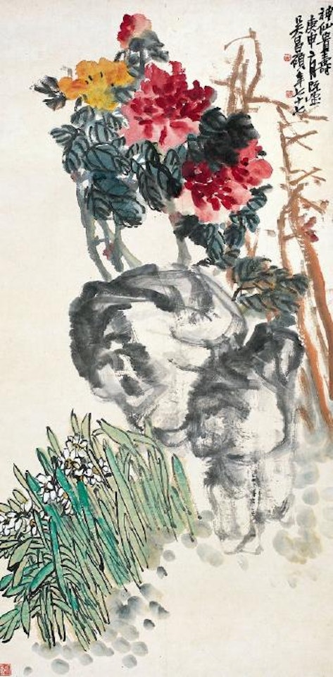 Peony by Wu Changshuo