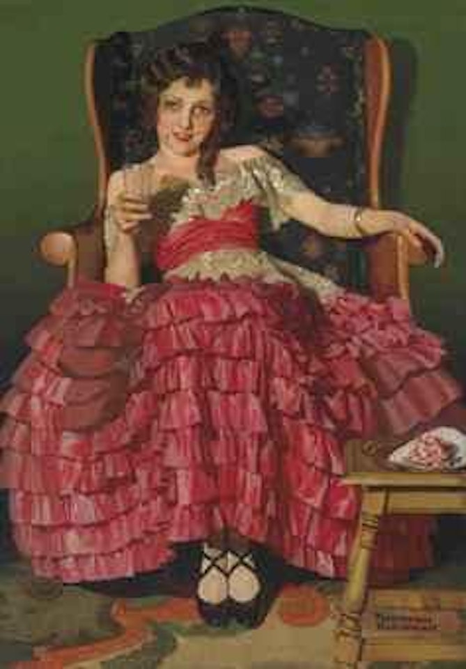 Girl in Spanish Costume by Norman Rockwell