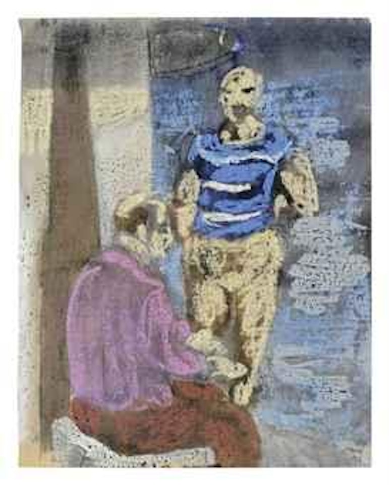 Untitled (two figures) by Mark Tobey