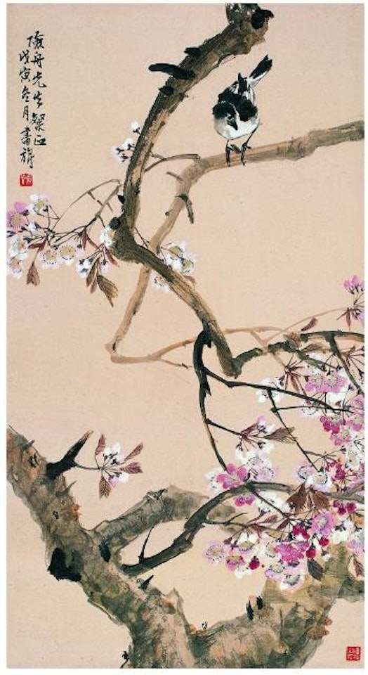 Bird on the branch by Zhang Shuqi