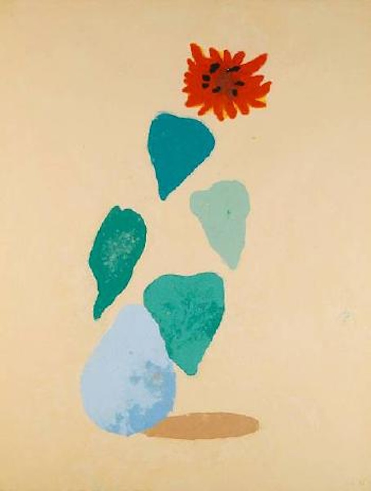 Sunflower (paper pool 1) by David Hockney