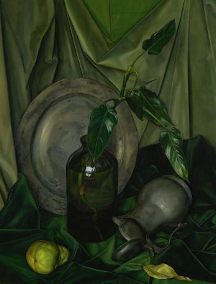Greens And Grey by Luigi Lucioni