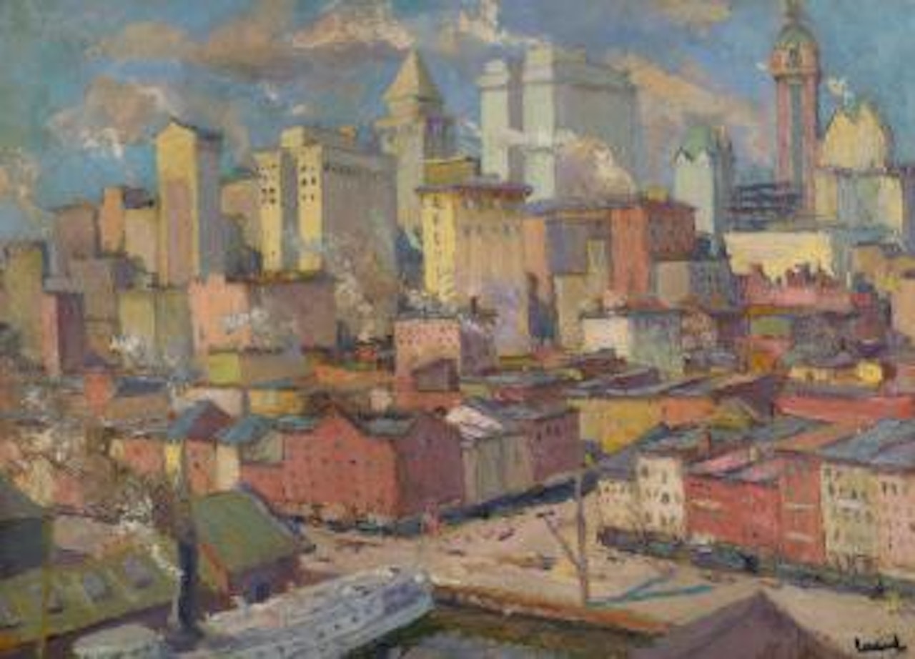 View Of New York by Edward Cucuel