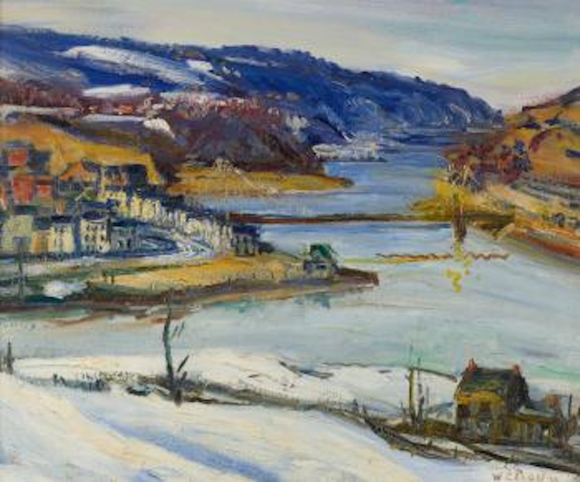 Easton, Pennsylvania In Winter by Walter Emerson Baum