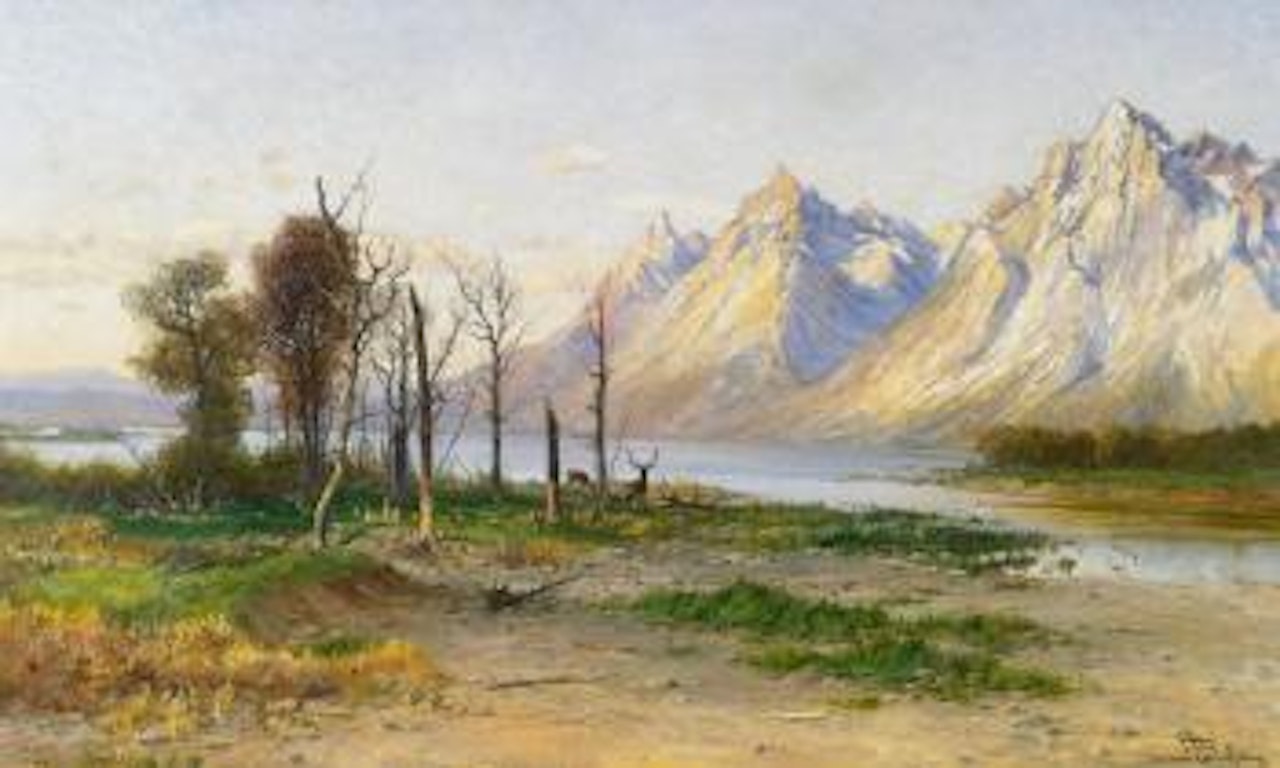Jackson Lake In Wyoming by John Fery