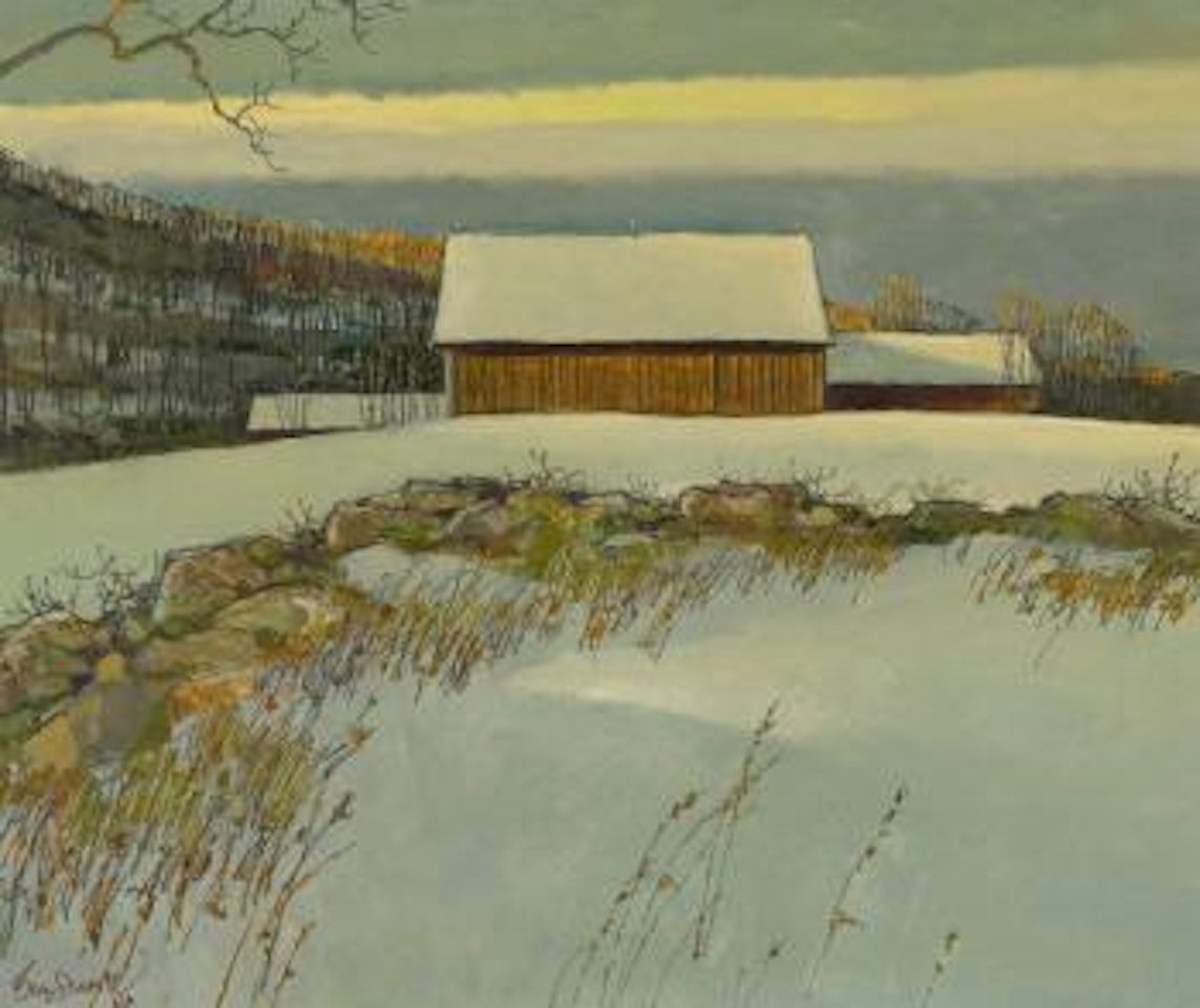 Along The Stone Wall by Eric Sloane