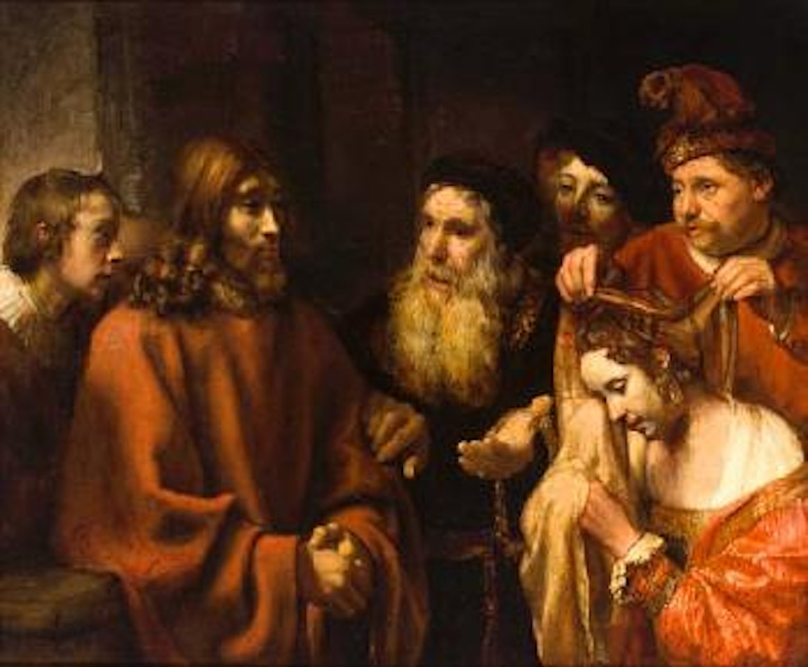 Christ and the woman taken into adultery by Attributed to Rembrandt Harmensz van Rijn