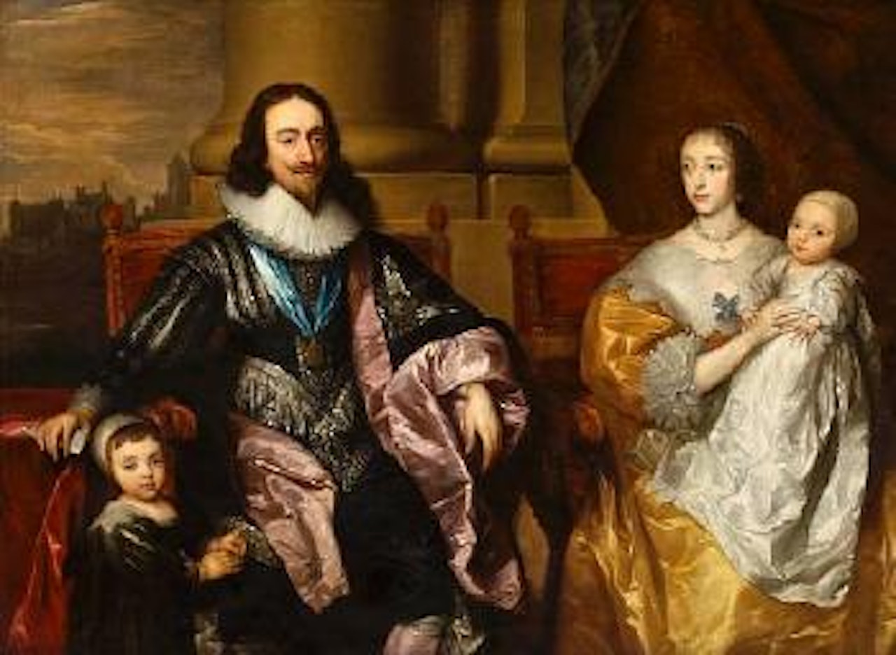 King Charles I and Queen Henrietta Maria with the Prince of Wales and Princess Mary by Anthony van Dyck