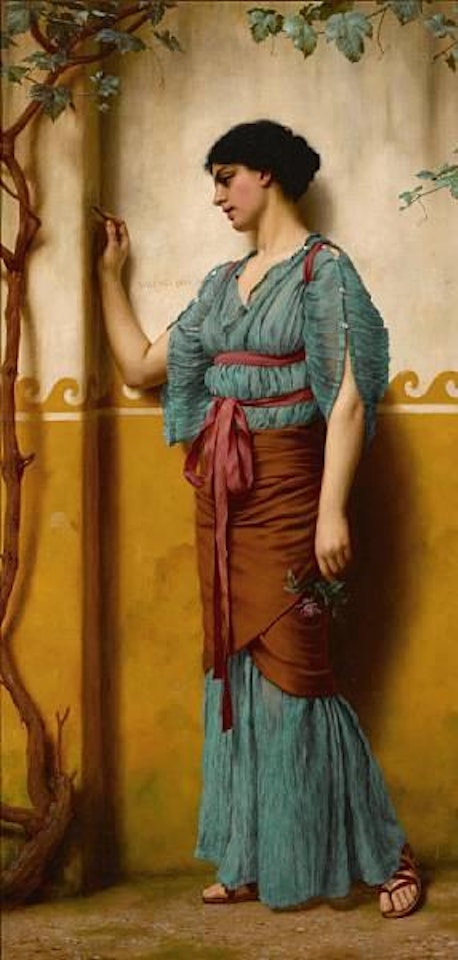 The trysting place by JOHN WILLIAM GODWARD, R.B.A.