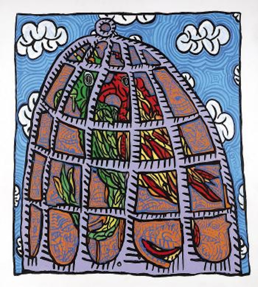 Cage aux oiseaux by Robert Combas
