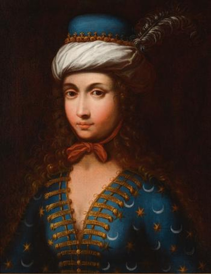 A Portrait Of Lady Mary Wortley Montagu In Ottoman Dress by English School
