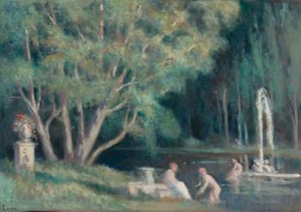 Les Baigneurs Au Jet D'eau by Maximilien Luce
