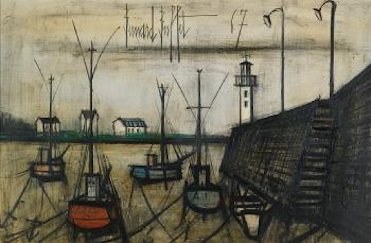 Bateaux De Pêche à Marée Basse by Bernard Buffet