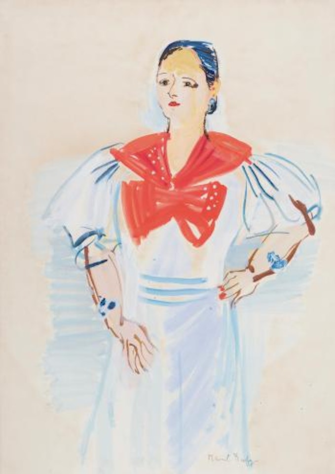 Helena Rubinstein In a Sailor Dress by Raoul Dufy