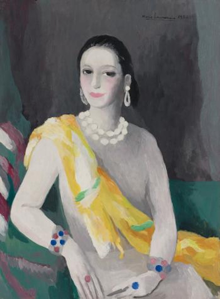 Portrait De Helena Rubinstein by Marie Laurencin