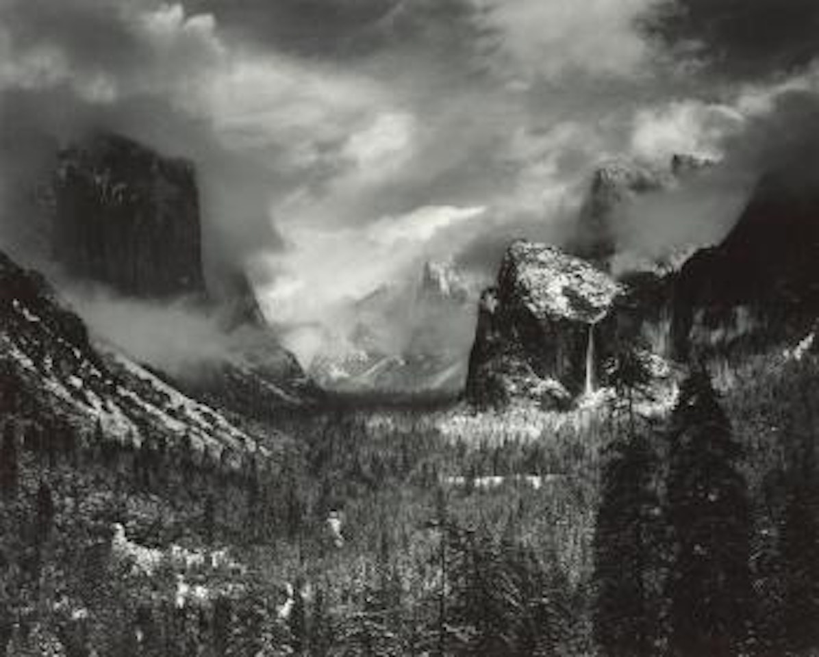 Yosemite Valley, Winter Storm (Clearing Winter Storm) by Ansel Adams