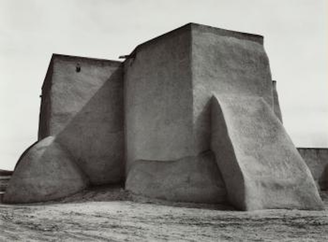 St. Francis Church, Rancho De Taos, New Mexico by Ansel Adams